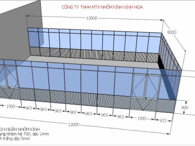 Báo Giá Vách Ngăn Nhôm Kính Tại Bàu Bàng