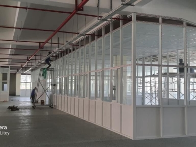Thi Công Vách Ngăn Văn Phòng Khu Công Nghiệp Rạch Bắp,An Điền